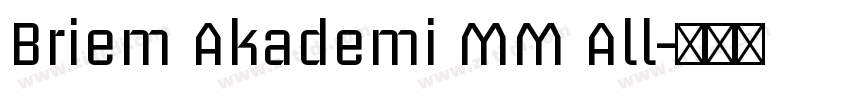 Briem Akademi MM All字体转换